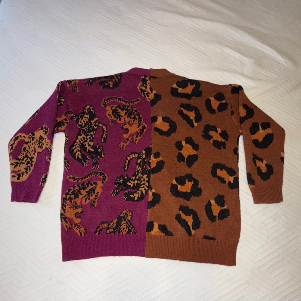 FARM RIO Mixed Wild Leopards Cardigan SIZE: XS - Picture 9 of 9